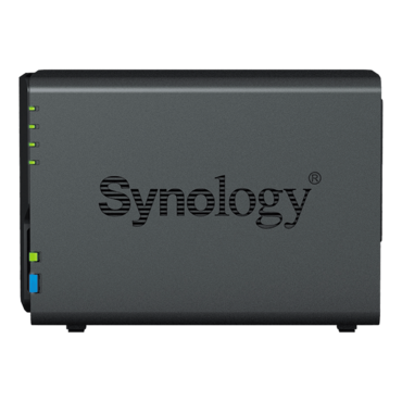 DiskStation® DS223 2-Bay NAS Server, Realtek RTD1619B Processor Quad-core 1.7 GHz, 2GB DDR4 RAM (not expandable), SATA 6Gb/s, 1GbLAN, USB 3.2 Gen 1 / 3, 60W PSU