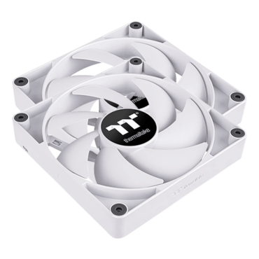 CT120 PC 2 x 120mm, White, 2000 RPM, 57.05 CFM, 25.8 dBA, Cooling Fans
