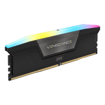 192GB (4 x 48GB) VENGEANCE® RGB DDR5 5200MHz, CL38, Black, RGB LED, DIMM Memory
