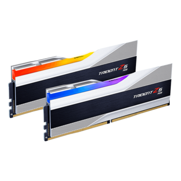 32GB (2 x 16GB) Trident Z5 RGB DDR5 8000MT/s, CL38, Silver/Black, RGB LED, DIMM Memory - TAA Compliant