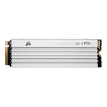 4TB MP600 PRO LPX, White, 7100 / 6800 MB/s, 3D TLC NAND, PCIe NVMe 4.0 x4, M.2 2280 SSD