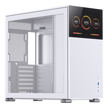 D41 MESH SCREEN, Tempered Glass, No PSU, ATX, White, Mid Tower Case