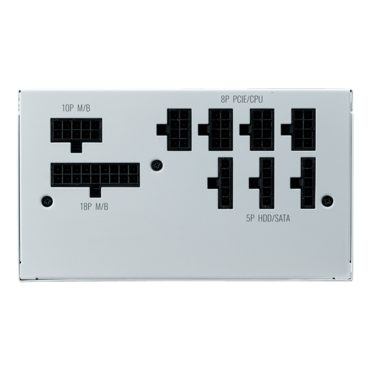 V650 GOLD-V2 WHITE EDITION, 80 PLUS Gold 650W, Fully Modular, ATX Power Supply