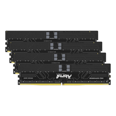 64GB (4 x 16GB) FURY™ Renegade Pro, DDR5 4800MT/s, CL36, 1Rx8, ECC Registered DIMM Memory