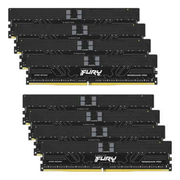 256GB (8 x 32GB) FURY™ Renegade Pro, DDR5 5600MT/s, CL36, 1Rx4, ECC Registered DIMM Memory