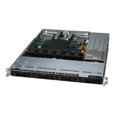 A+ Server AS -1015CS-TNR, 1U, AMD SoC, 4x 3.5&quot;/2.5&quot; NVMe/SATA/SAS Hotswap, 12x DDR5, 860W Rdt PSU