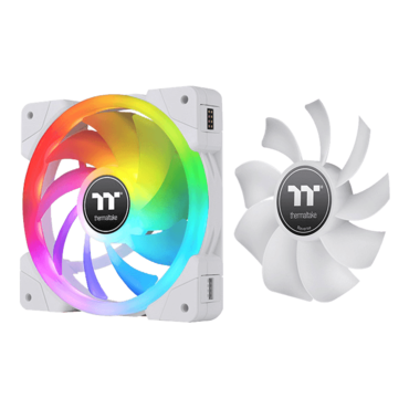 SWAFAN EX12 RGB 3 x 120mm, White, w/ Controller, RGB LEDs, 2000 RPM, 57.11 CFM, 32.5 dBA, Cooling Fans