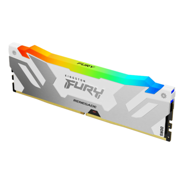 16GB FURY™ Renegade DDR5 6400MT/s, CL32, White/Silver, RGB LED, DIMM Memory
