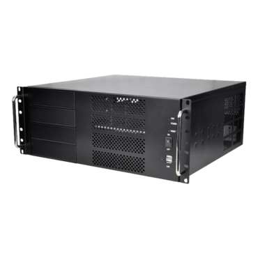 RM-4UC438, 4x 5.25&quot; External Bays, No PSU, ATX, Black, 4U Chassis