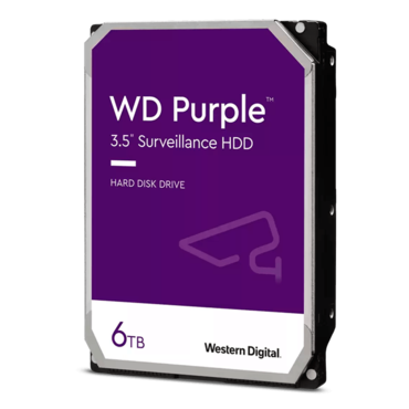 6TB Purple WD64PURZ, CMR, 5400 RPM, SATA 6Gb/s, 256MB cache, 3.5&quot; HDD