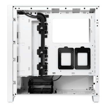 iCUE 4000D RGB AIRFLOW, Tempered Glass, No PSU, ATX, White, Mid Tower Case
