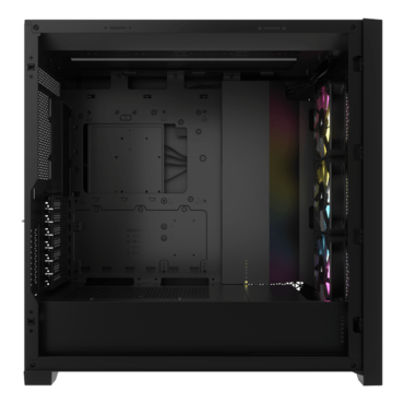 iCUE 5000D RGB, Tempered Glass, No PSU, E-ATX, Black, Mid Tower Case