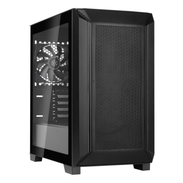 FARA 312, Tempered Glass, No PSU, microATX, Black, Mini Tower Case