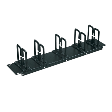 SmartRack 2U Horizontal Cable Management Panel, Flexible Ring Type, 19&quot;, 10 Rings