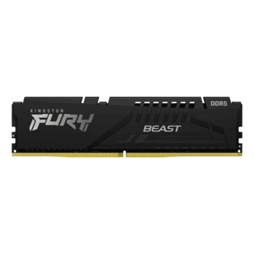 64GB (4 x 16GB) FURY Beast DDR5 6000MT/s, CL40, Black, DIMM Memory