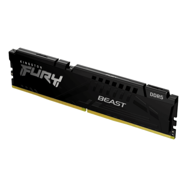 64GB (4 x 16GB) FURY Beast DDR5 5200MT/s, CL40, Black, DIMM Memory