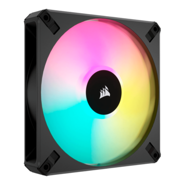 iCUE AF140 RGB ELITE 2 x 140mm, w/ ARGB Hub, RGB LEDs, 1700 RPM, 89 CFM, 33.8 dBA, Cooling Fans