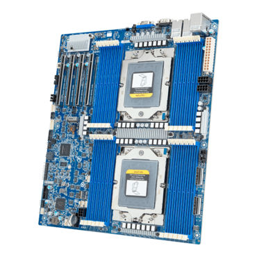 MZ73-LM0, AMD SoC, SP5 / 2, DDR5-4800 6TB ECC 3DS RDIMM / 24, VGA, M.2, USB 3.2 Gen 1 / 2, 10GbLAN / 2, E-ATX Retail