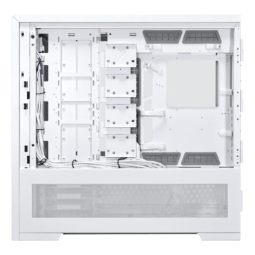 V3000 PLUS GGF, Tempered Glass, No PSU, E-ATX, White, Full Tower Case