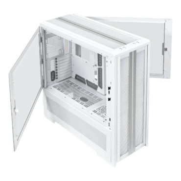 V3000 PLUS GGF, Tempered Glass, No PSU, E-ATX, White, Full Tower Case