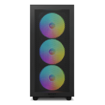 H7 Flow RGB, Tempered Glass, No PSU, ATX, Black, Mid Tower Case