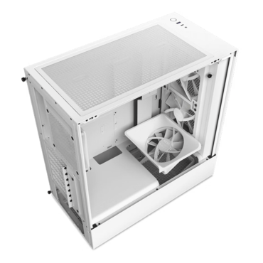 H5 Flow RGB (2023), ATX Mid Tower Chassis White Color-CC-H51FW-R1