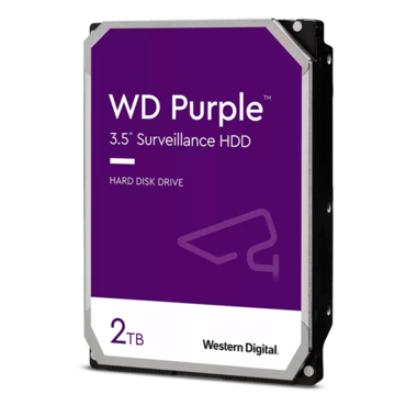 2TB Purple WD23PURZ, CMR, 5400 RPM, SATA 6Gb/s, 64MB cache, 3.5&quot; HDD