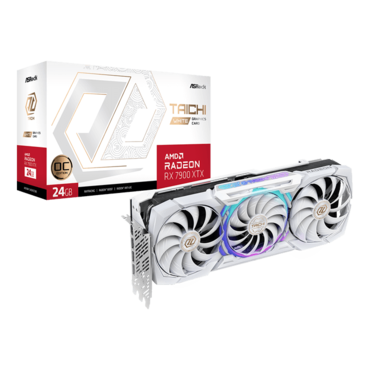 Radeon™ RX 7900 XTX Taichi White OC, 2510 - 2680MHz, 24GB GDDR6, Graphics Card