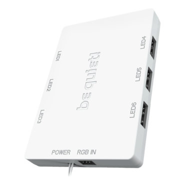 Light Wings High-Speed 3 x 140mm, White, w/ ARGB Hub, ARGB LEDs, 2200 RPM, 71.7 CFM, 31 dBA, Cooling Fans