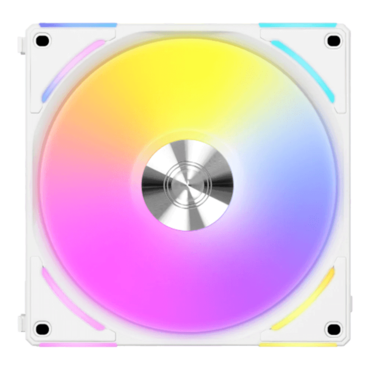 AL120V2-1W 120mm, White, ARGB LEDs, 2000 RPM, 77.3 CFM, 28.7 dBA, Cooling Fans