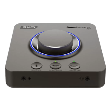 Sound Blaster X4, 7.1 Channels, 24-bit / 192KHz, 114 dB DNR, USB Sound Card