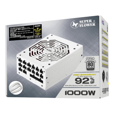 Leadex Platinum SE V2, 80 PLUS Platinum 1000W, White, Fully Modular, ATX Power Supply