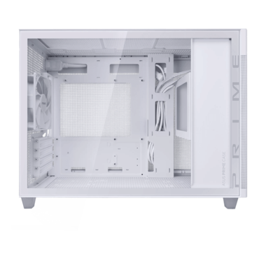 Prime AP201 TG, Tempered Glass, No PSU, microATX, White, Mini Tower Case