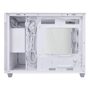 Prime AP201 TG, Tempered Glass, No PSU, microATX, White, Mini Tower Case