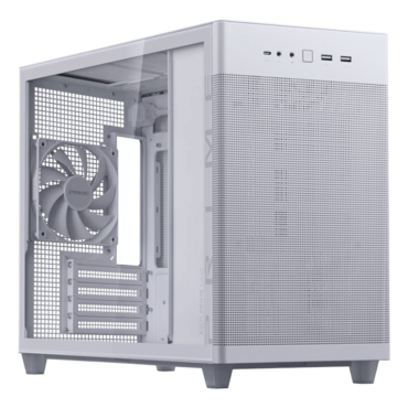 Prime AP201 TG, Tempered Glass, No PSU, microATX, White, Mini Tower Case
