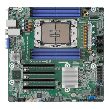 SPC741D8UD-2T/X550, Intel® C741, LGA 4677, DDR5-5600 768GB ECC RDIMM / 8, VGA, M.2, MCIO / 2, USB 3.2 Gen1 / 2, 10GbLAN / 2, Deep microATX Retail