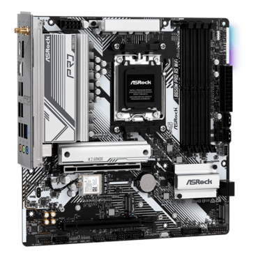 B650M Pro RS WiFi, AMD B650 Chipset, M5, microATX Motherboard