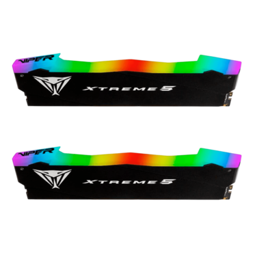 32GB (2 x 16GB) Viper Xtreme 5 RGB DDR5 7800MT/s, CL38, Black, RGB LED, DIMM Memory