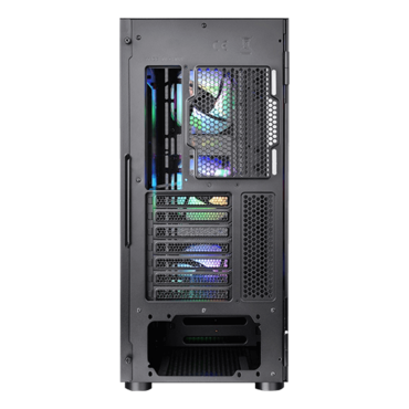 H570 TG ARGB, Tempered Glass, No PSU, E-ATX, Black, Mid Tower Case
