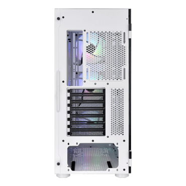 H570 TG ARGB, Tempered Glass, No PSU, E-ATX, White, Mid Tower Case