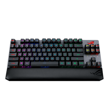 ROG Strix Scope RX TKL Wireless Deluxe, Per Key RGB, ROG RX Blue, Wireless/Bluetooth/Wired, Black, Mechanical Gaming Keyboard