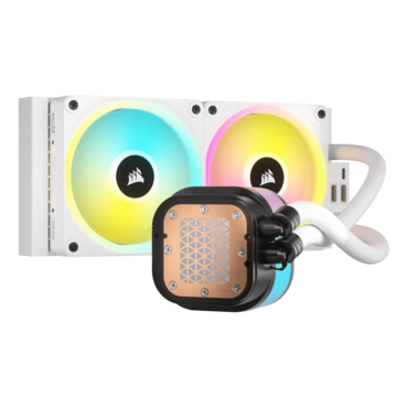 iCUE LINK H100i RGB, White, 240mm Radiator, Liquid Cooling System