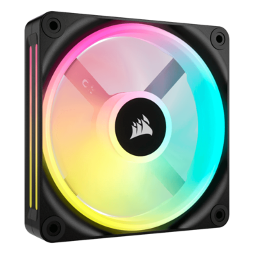 iCUE LINK QX120 RGB 120mm, Black, RGB LEDs, 2400 RPM, 63.1 CFM, 37 dBA, Cooling Fan