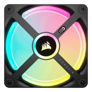 iCUE LINK QX120 RGB 120mm, Black, RGB LEDs, 2400 RPM, 63.1 CFM, 37 dBA, Cooling Fan