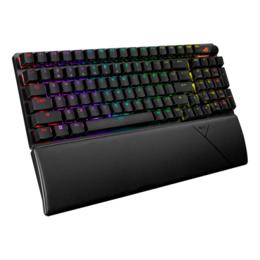 ROG Strix Scope II 96 Wireless, Per Key RGB, ROG NX Snow, Wireless/Wired/Bluetooth, Black, Mechanical Gaming Keyboard