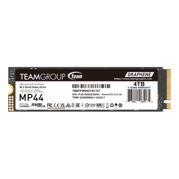 4TB MP44, 7400 / 6900 MB/s, 3D TLC NAND, PCIe NVMe 4.0 x4, M.2 2280 SSD