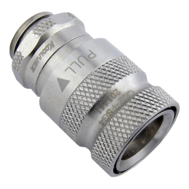 QD2 Female Quick Disconnect No-Spill Coupling, Male Threaded G 1/4 BSPP
