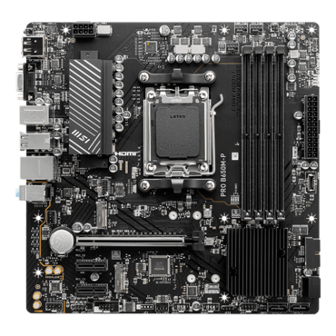 PRO B650M-P, AMD B650 Chipset, AM5, microATX Motherboard