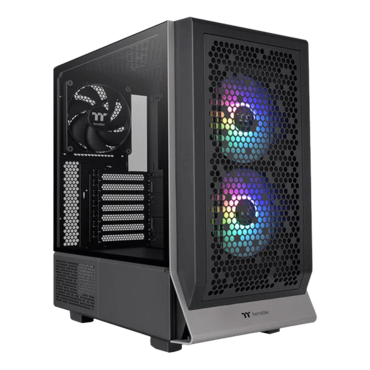Ceres 300 TG ARGB, Tempered Glass, No PSU, E-ATX, Black, Mid Tower Case