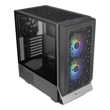 Ceres 300 TG ARGB, Tempered Glass, No PSU, E-ATX, Black, Mid Tower Case